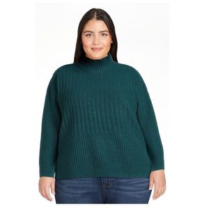 Time and Tru Women's Mock Neck Sweater